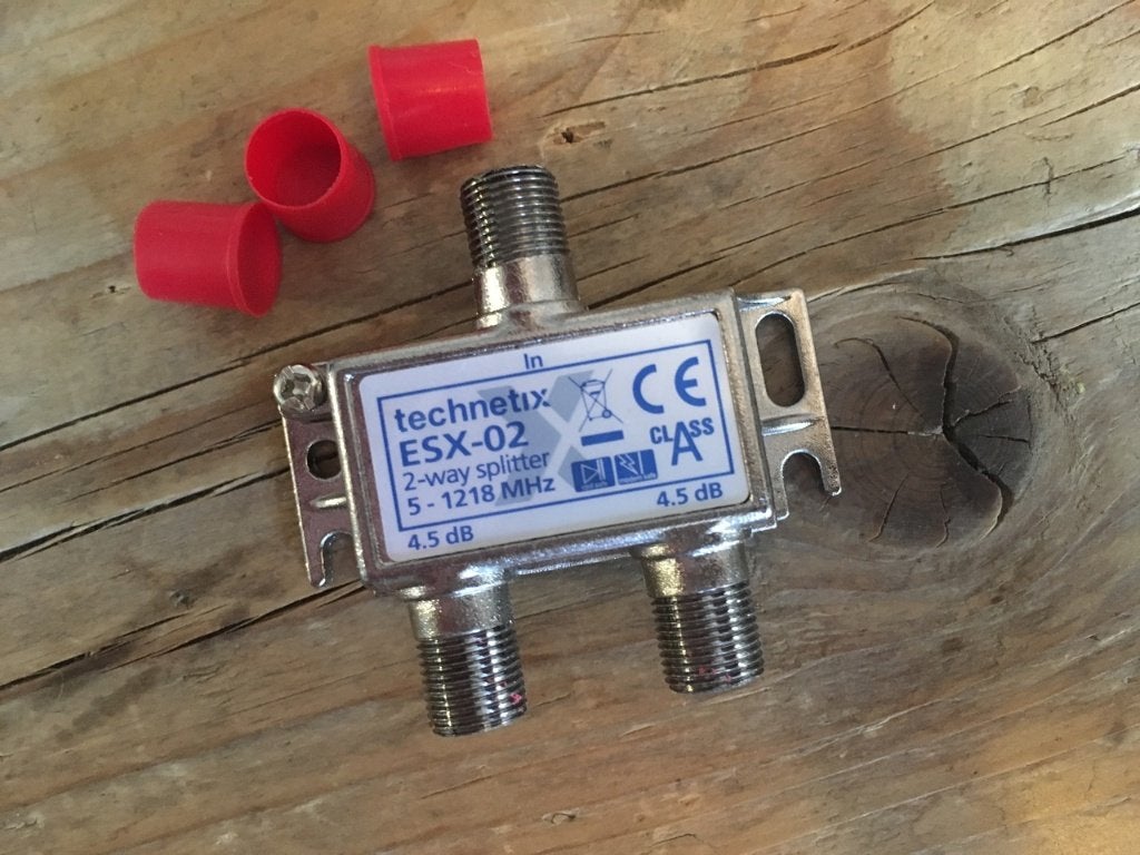 Coax Schroef Verdeler (Technetix ESX-02 Splitter), Verzenden, Nieuw, Minder dan 2 meter, Coaxiale kabel