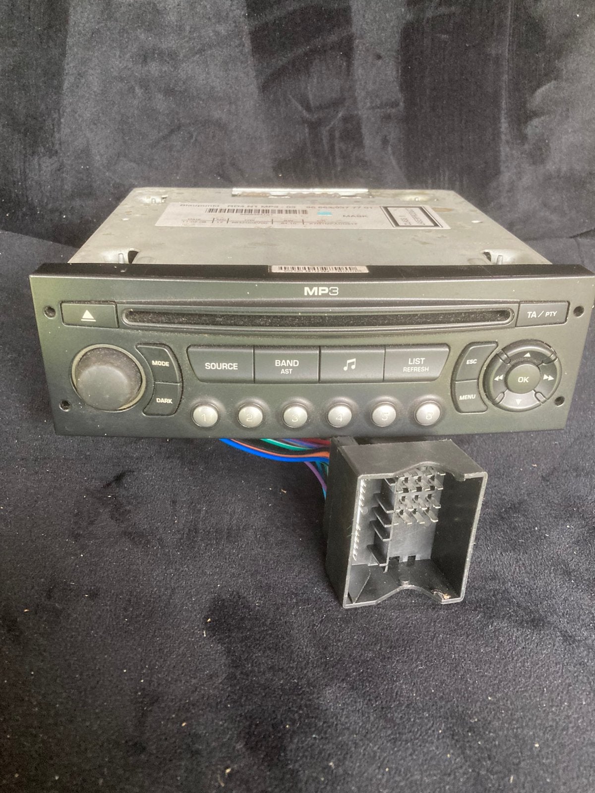 Peugeot autoradio 207 cc te koop, Ophalen of Verzenden, Gebruikt