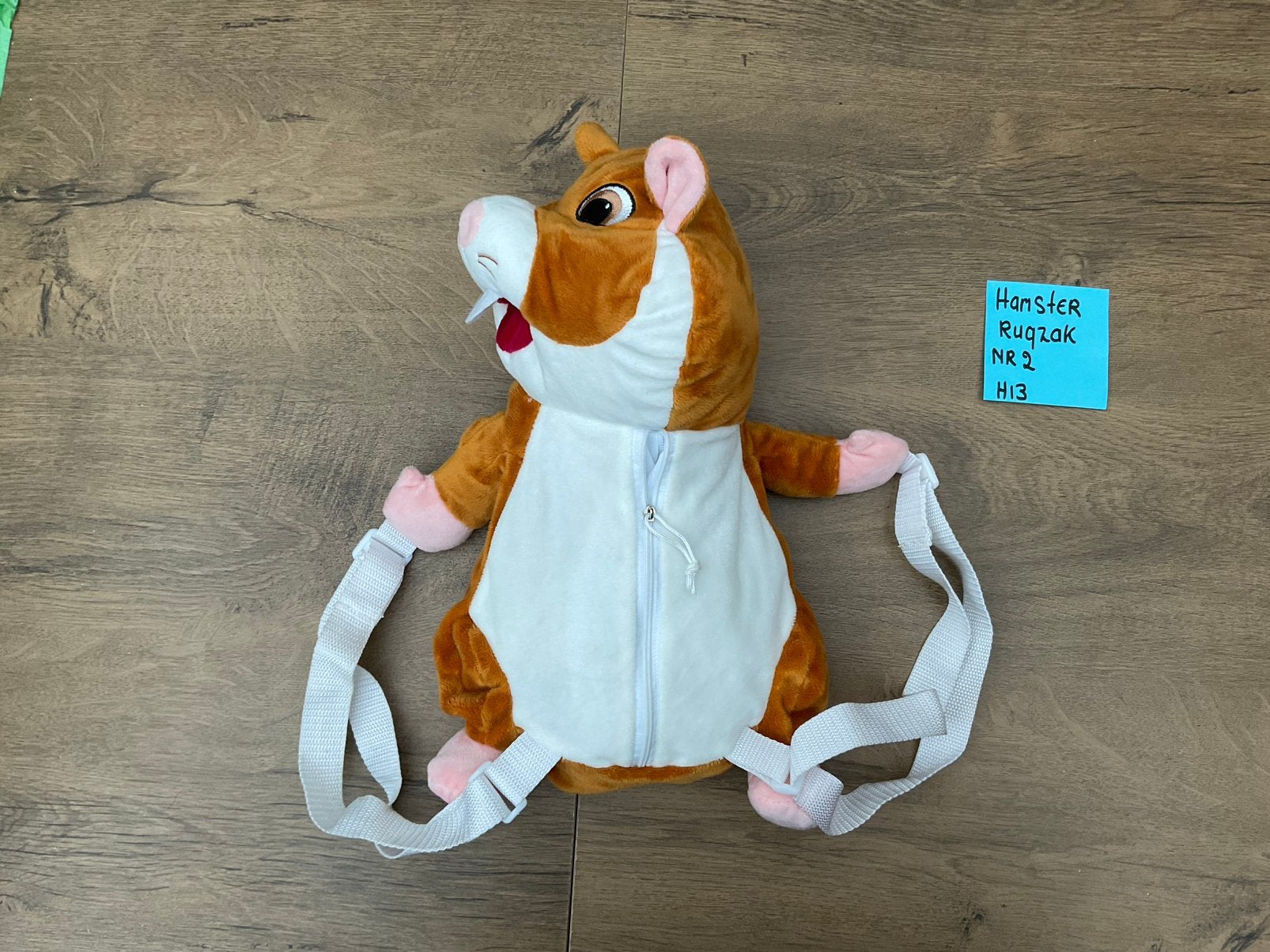 Zgan, niet kapot, Hamster knuffel rugzak Albert Heijn, Albert Heijn, Ophalen