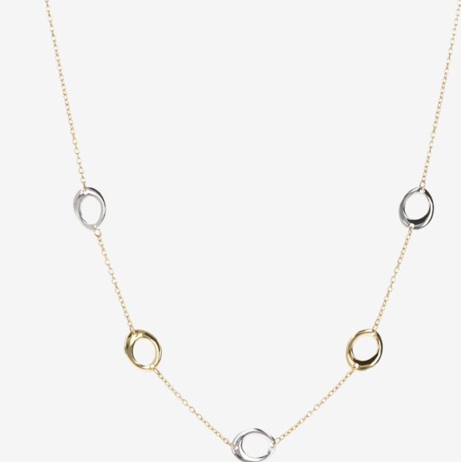 bicolore ketting, Verzenden, Nieuw, Geel, Goud
