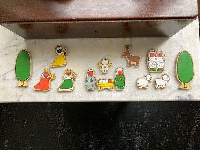 13 kerststal figuren van dick bruna, Ophalen of Verzenden, Gebruikt