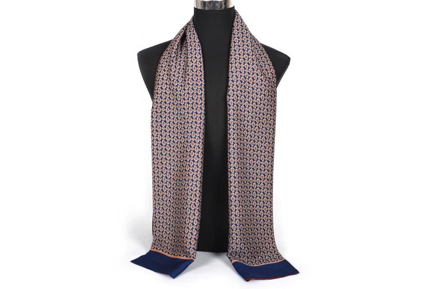 Blauwe patroon heren sjaal (kravat sjieke mode zijde das), Kleding | Heren, Mutsen, Sjaals en Handschoenen, Verzenden, Nieuw, Overige maten