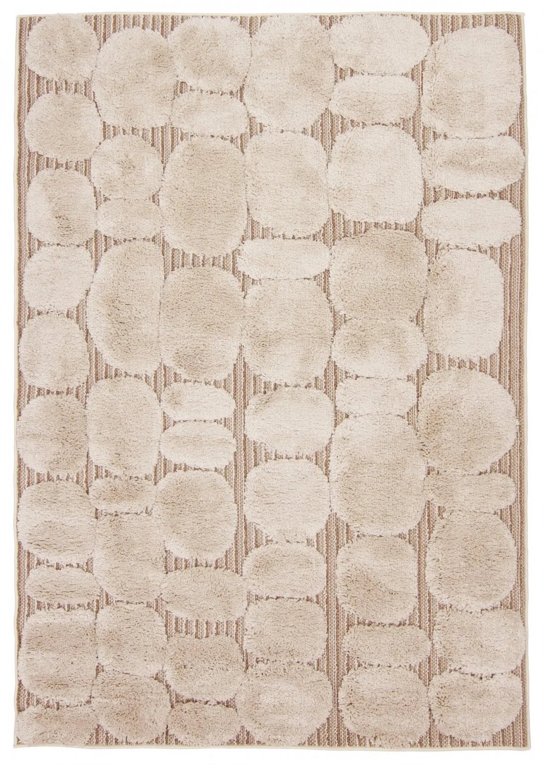 Vloerkleed japandi beige organisch 160x230, Beige, 150 tot 200 cm, 200 cm of meer, Ophalen of Verzenden