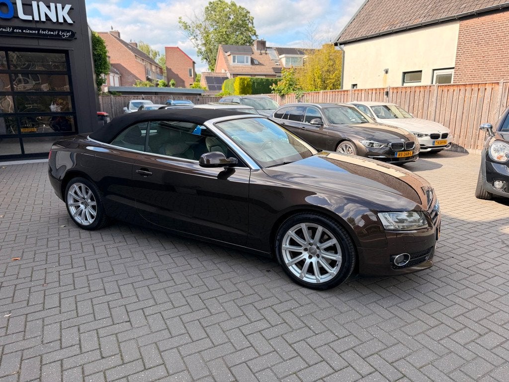 Audi A5 Cabriolet 2.0 TFSI | LEER | NAVI | KEYLESS | MEMORY, Euro 5, Gebruikt, Zwart, 4 stoelen