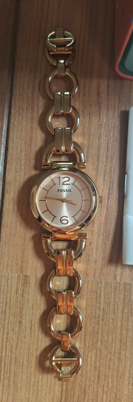 Fossil Dames Horloge - Lichte Gebruikerssporen, Prima Staat, Staal, Gebruikt, Staal, Fossil
