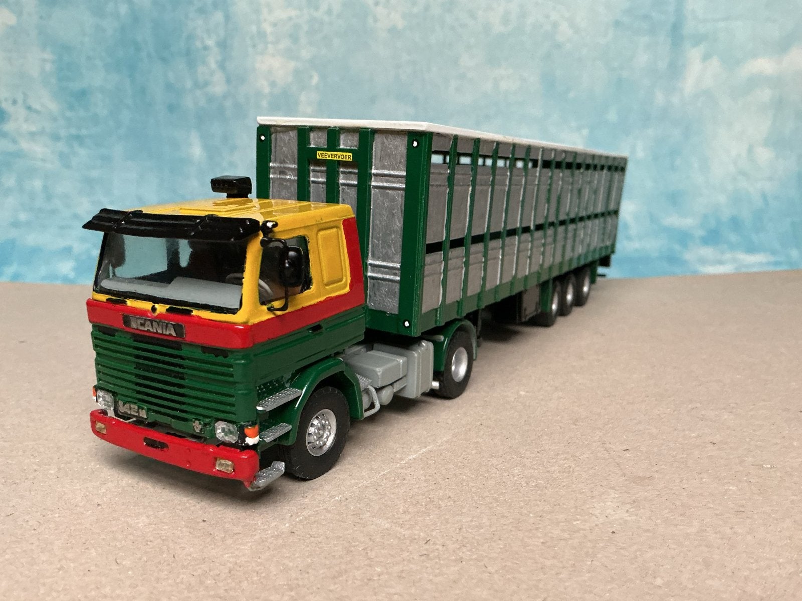Miho Scania + VH oplegger zgan, Ophalen of Verzenden, Zo goed als nieuw, Bus of Vrachtwagen, Overige merken