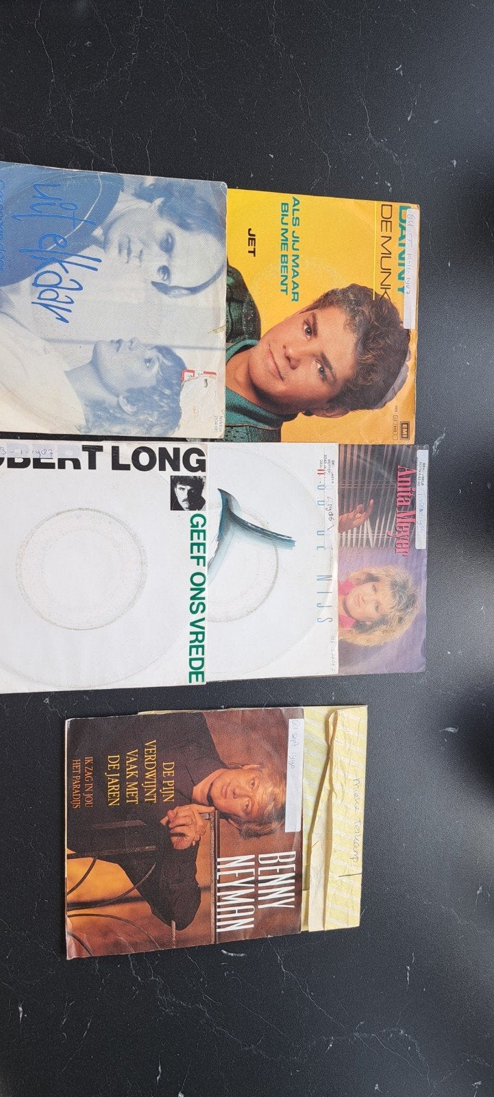Singles: Danny de Munk, Robert Long, Benny N, Ophalen of Verzenden, Gebruikt, Levenslied of Smartlap, Single