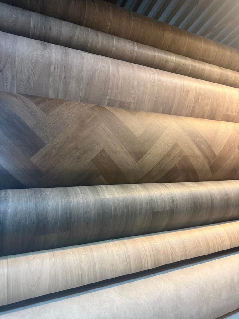 Tapijt Novilon Vloerbedekking Vinyl PVC laminaat op voorraad, Caravans en Kamperen, Ophalen, Nieuw