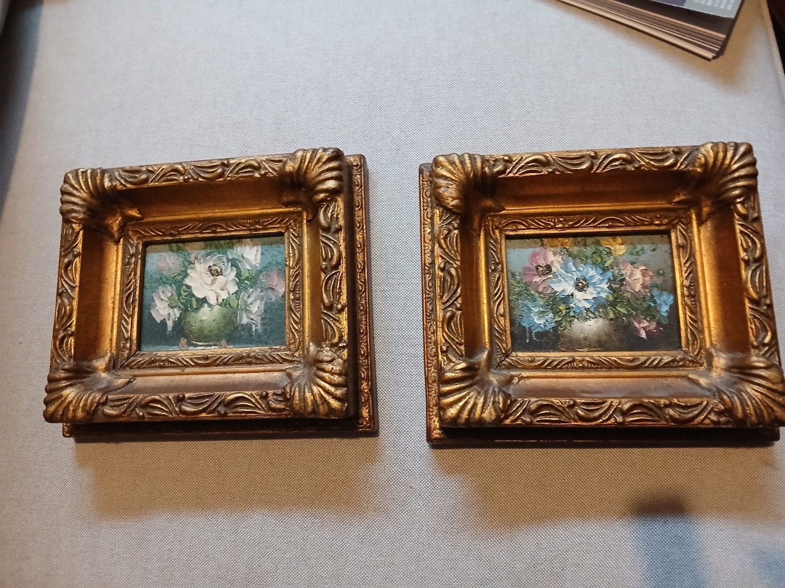 prachtige schilderijen met mooie lijsten, Ophalen of Verzenden, Bloemen