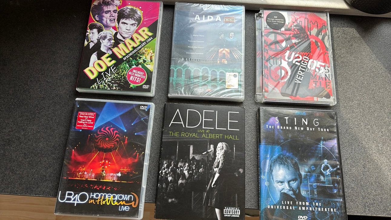 Diverse muziek DVD’s, Alle leeftijden, Ophalen of Verzenden, Gebruikt
