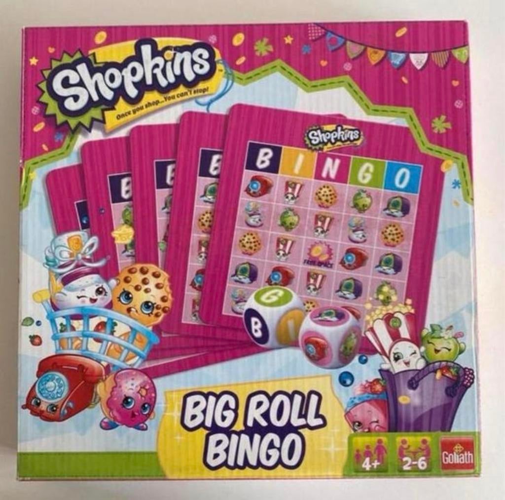 Shopkins Big Roll Bingo, Drie of vier spelers, Ophalen of Verzenden, Zo goed als nieuw