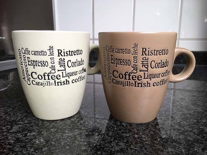 Union Pacific Koffie Mok Beker x 2, Ophalen of Verzenden, Zo goed als nieuw, Overige stijlen, Kop(pen) en/of Schotel(s)