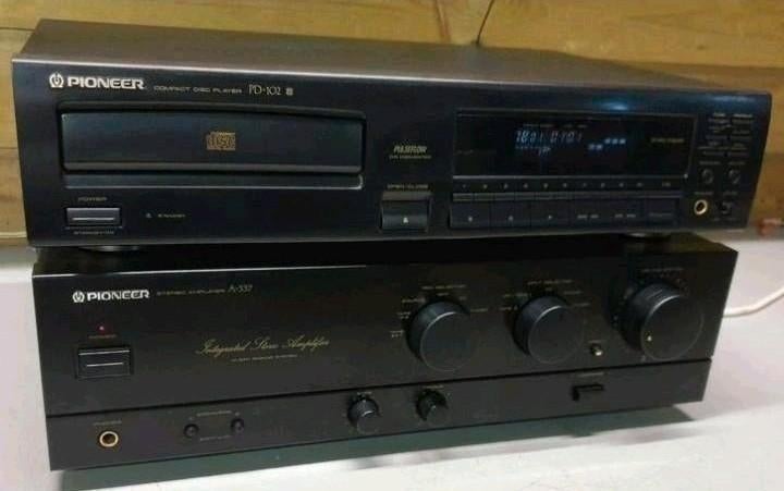 Pioneer set versterker a-337 + cd speler pd-102, Ophalen of Verzenden, Cd-speler, Pioneer