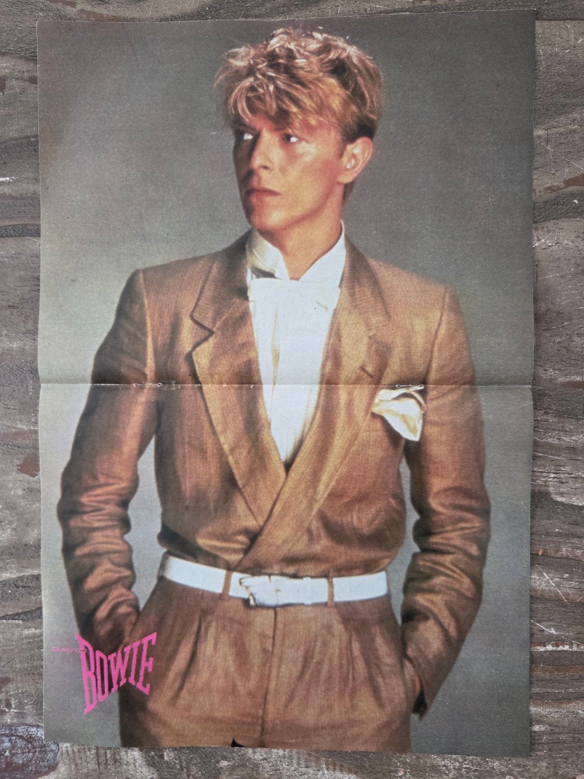 Vintage David Bowie Poster, Verzamelen, Posters, Ophalen of Verzenden, A1 t/m A3, Film en Tv