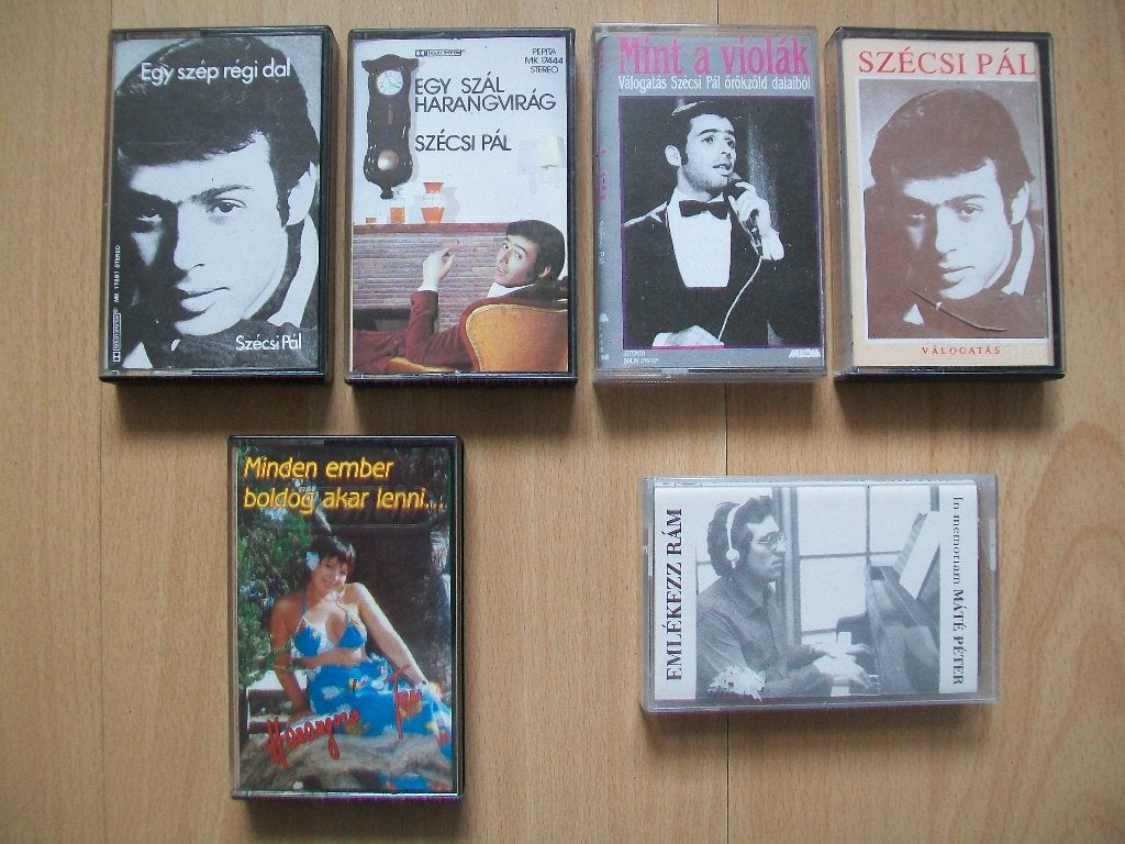 6 Hongaarse cassettebandjes Szécsi Pál Máté Péter Harangozó, 2 t/m 25 bandjes, Ophalen of Verzenden, Zo goed als nieuw, Origineel