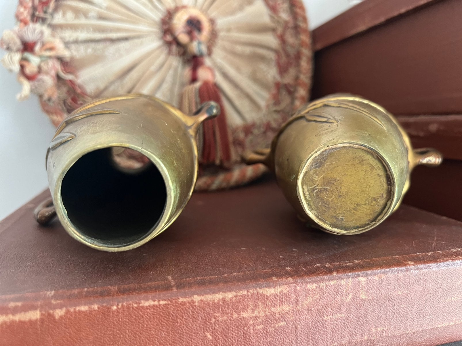 Set van 2 oude Japanse vaasjes, Ophalen of Verzenden