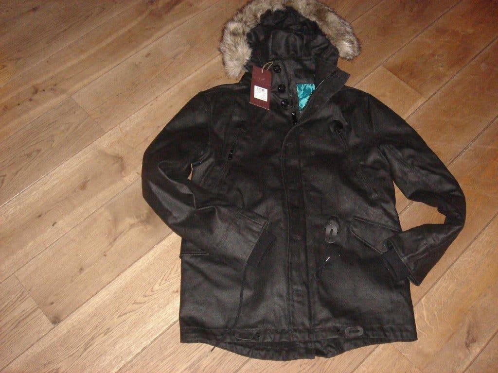 Nieuwe Refill zwarte heren winter jas maat S, Zwart, Nieuw, Refill, Ophalen of Verzenden