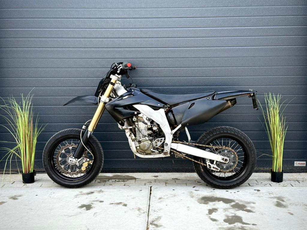 Honda CRF-R 450 Supermoto (Akrapovic, Black on Black), Motoren, Tuning en Styling, Ophalen