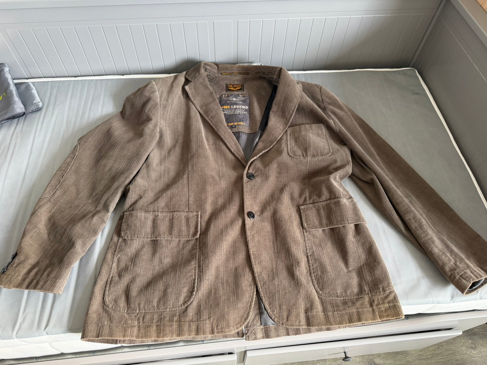 PME net colbert geribbeld 2XL, Ophalen of Verzenden, Zo goed als nieuw, Overige maten, Bruin