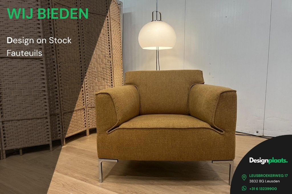 Design on Stock Fauteuils – Refurbished & Nieuw, Design on Stock, Stof, 50 tot 75 cm, 75 tot 100 cm