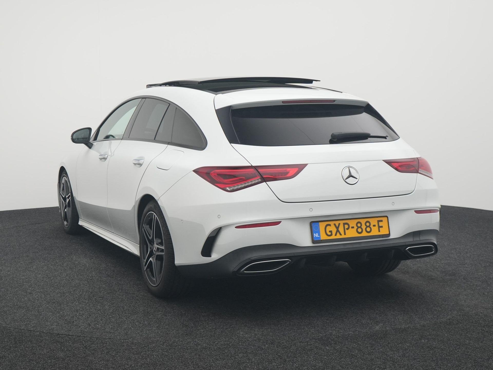 Mercedes-Benz CLA-klasse Shooting Brake 220 Premium Plus | P, Auto's, Gebruikt, Leder en Stof, 1600 kg, Verwarmde buitenspiegels