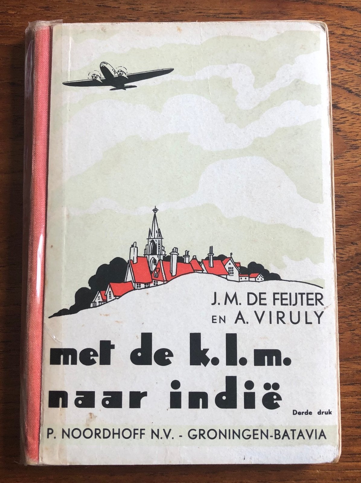 Met de K.L.M. naar Indië - 1939 Indonesië KLM, Ophalen of Verzenden