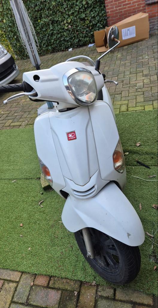 Kymco Like Scooter - Wit, Fietsen en Brommers, Snorfietsen en Snorscooters, Gebruikt, Kymco, Benzine, Ophalen