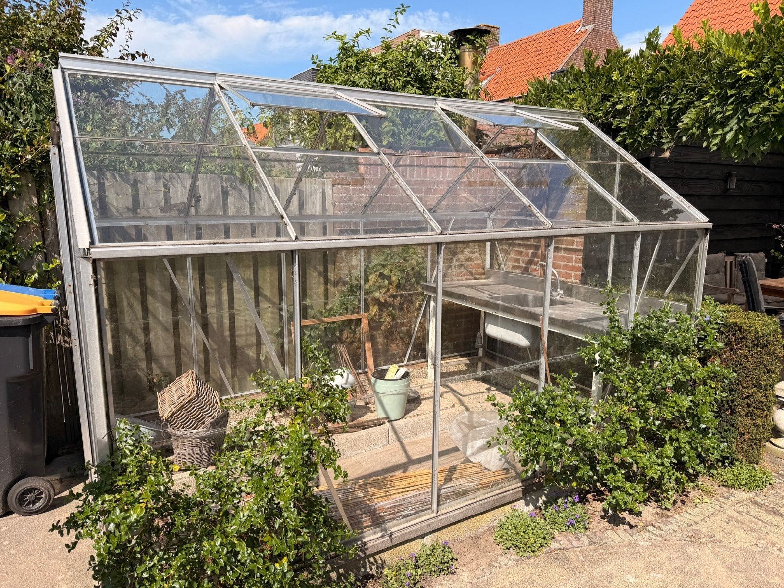 tuinkas, Tuin en Terras, Ophalen, Glas, Gebruikt, Aluminium