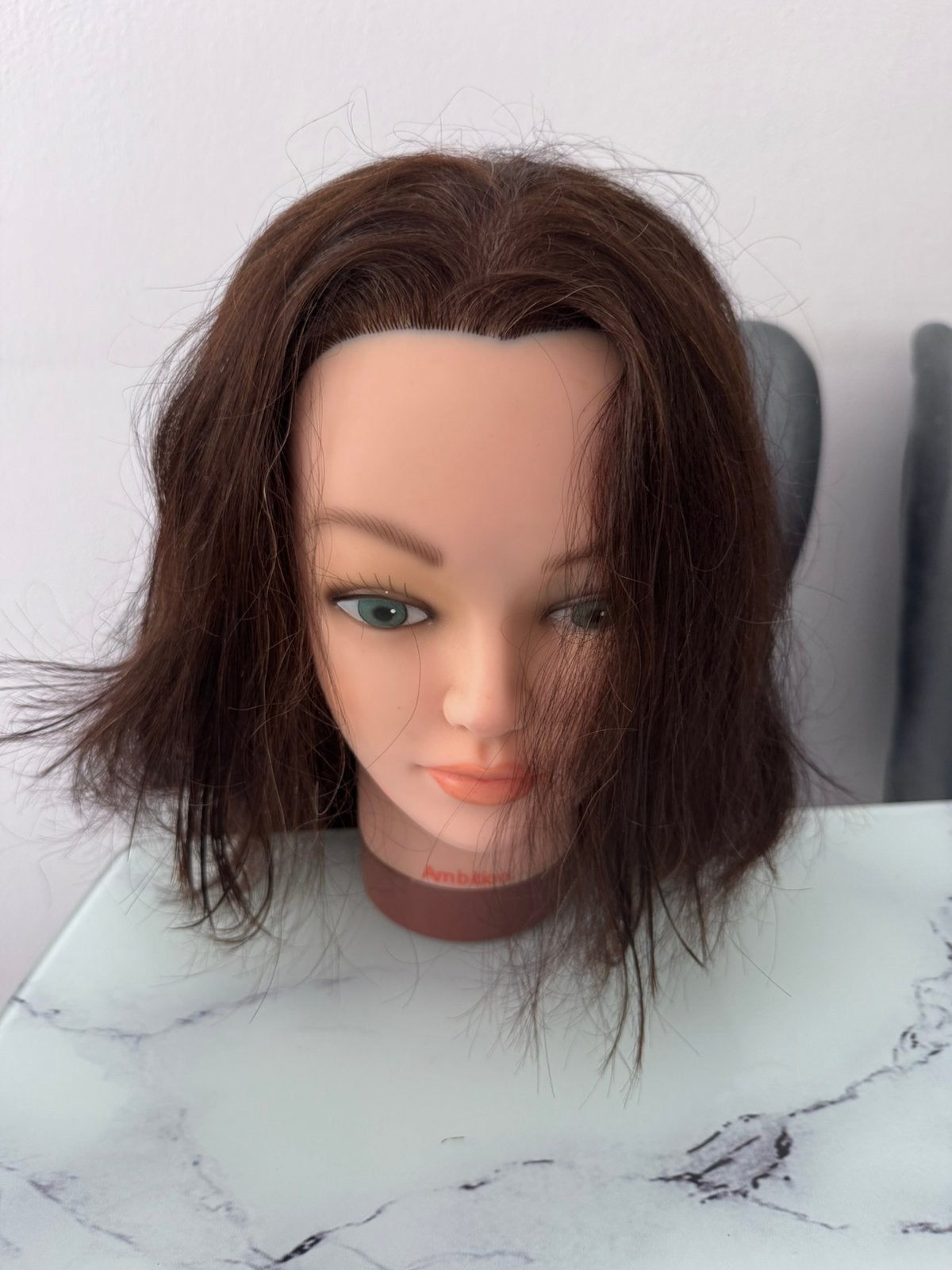 Haarpop met 100% echt haar, Sieraden, Tassen en Uiterlijk, Uiterlijk | Haarverzorging, Ophalen of Verzenden, Nieuw, Pruik of Haarverlenging