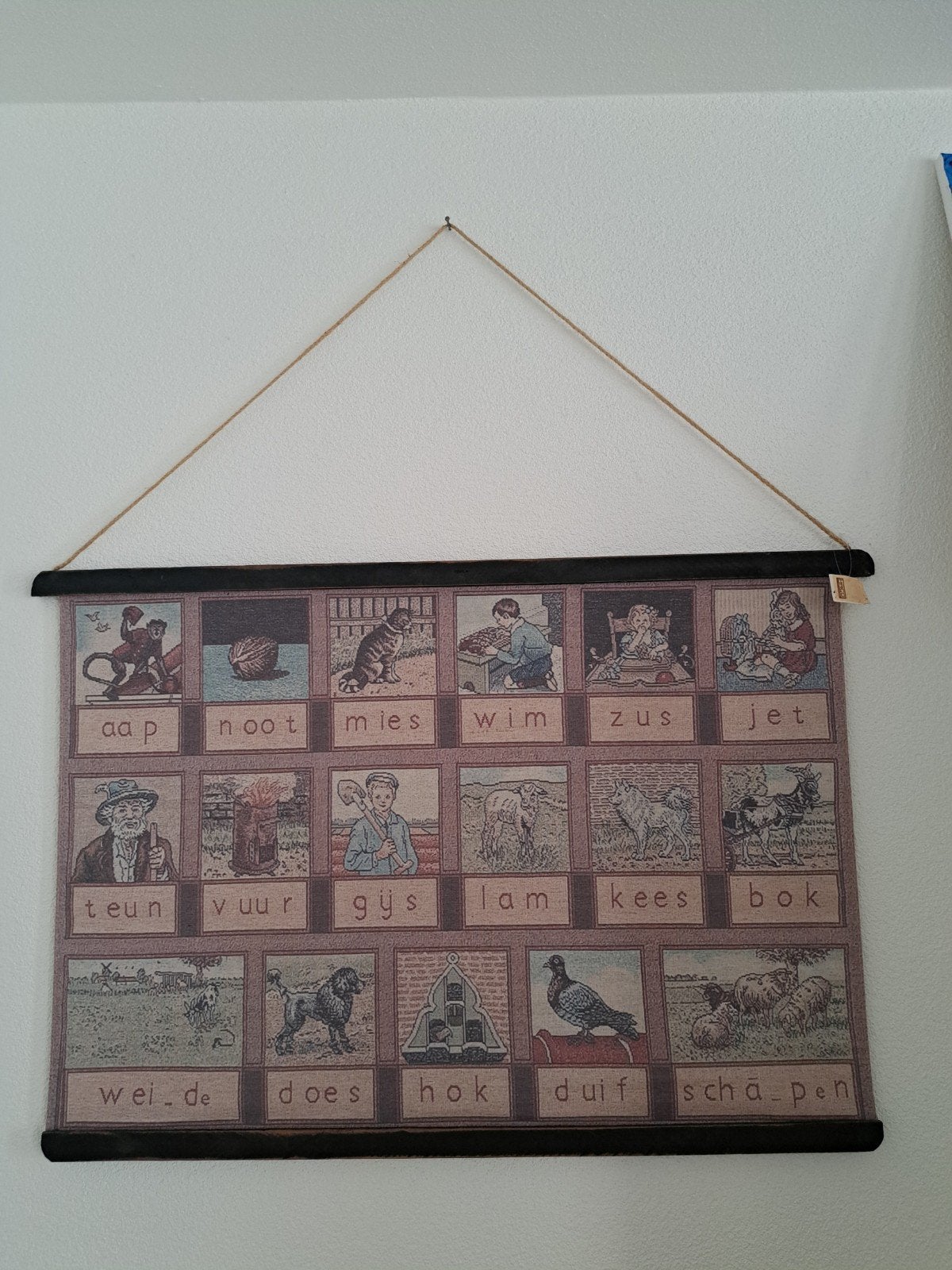 wandkleed leesplankje met vintage look, Ophalen