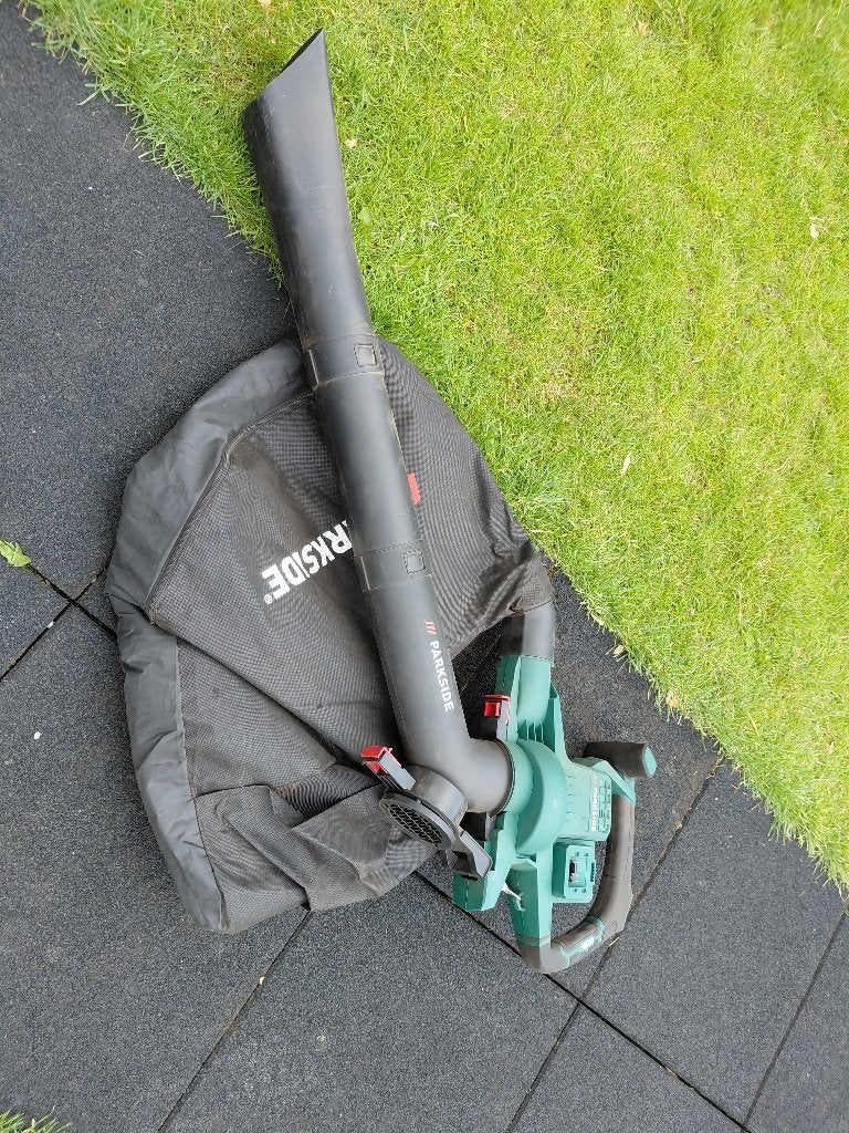 Accu bladblazer en -zuiger 40V van Parkside, Tuin en Terras, Ophalen, Gebruikt, Accu, Parkside
