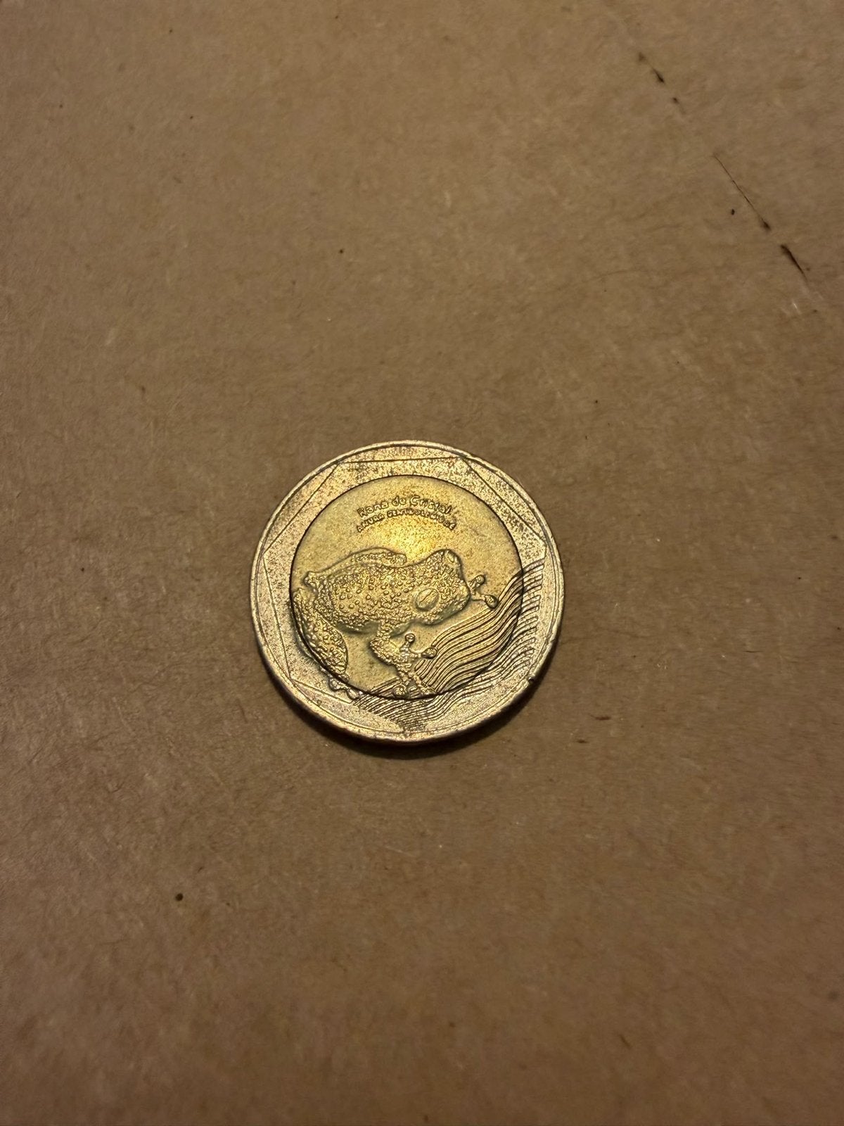Colombia 500 Pesos munt 2012 met kikker, Ophalen of Verzenden, Losse munt