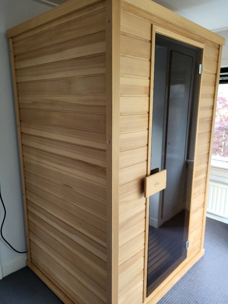 Infrarood sauna, Sport en Fitness, Sauna, Ophalen, Zo goed als nieuw, Infrarood, Complete sauna