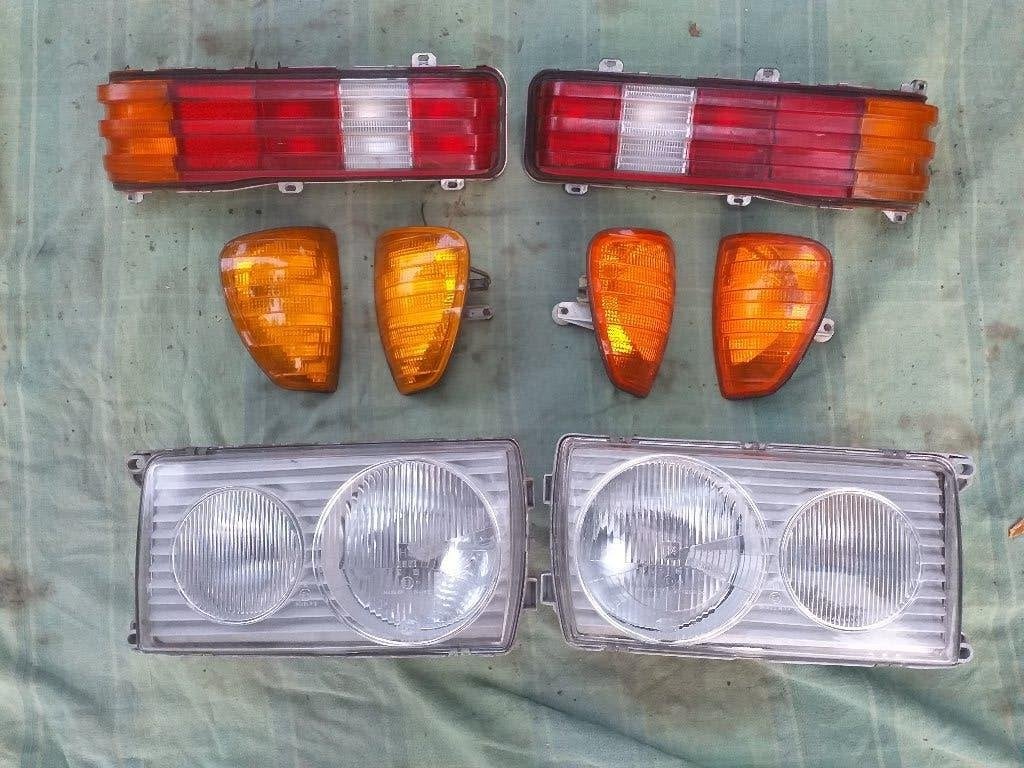 Mercedes W123 koplampen, knipperlichten en achterlichten, Auto-onderdelen, Verlichting, Ophalen of Verzenden, Gebruikt, Mercedes-Benz