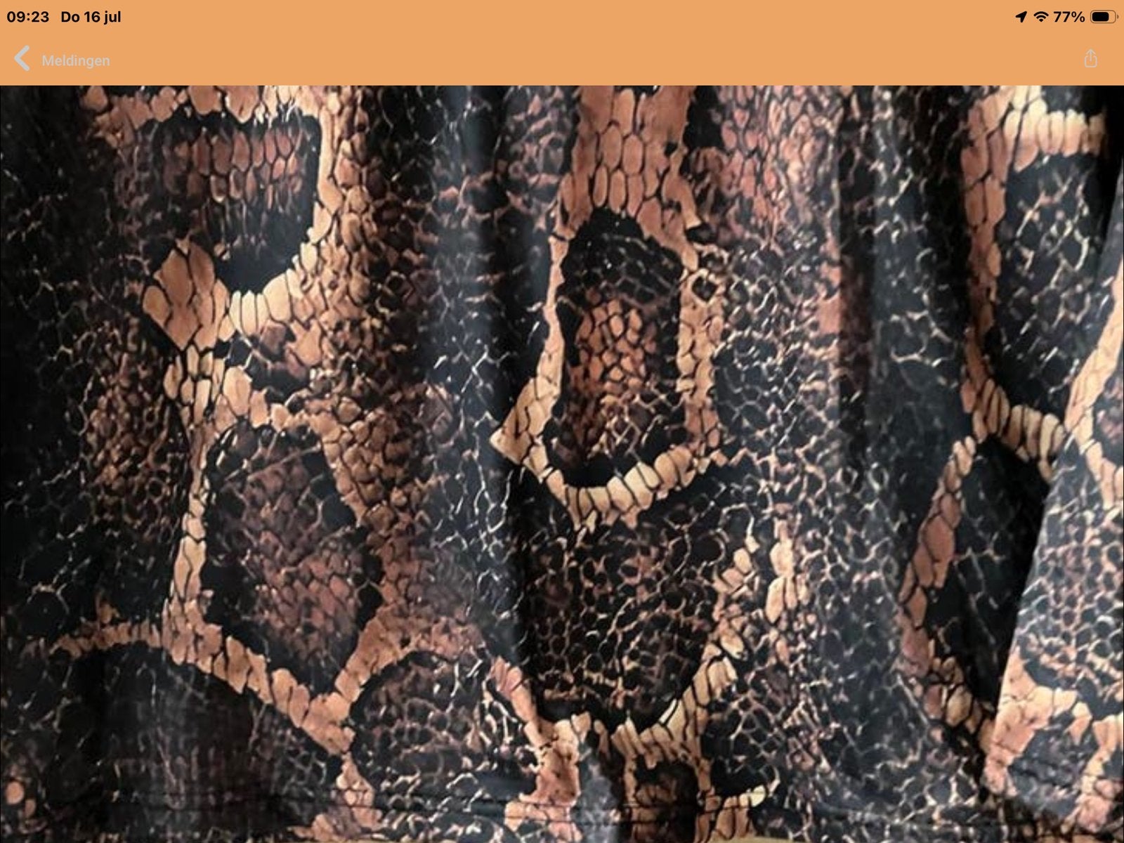 Chaos Monkey shirt met slangenprint, maat M, Maat 38/40 (M), Bruin, Verzenden, Nieuw