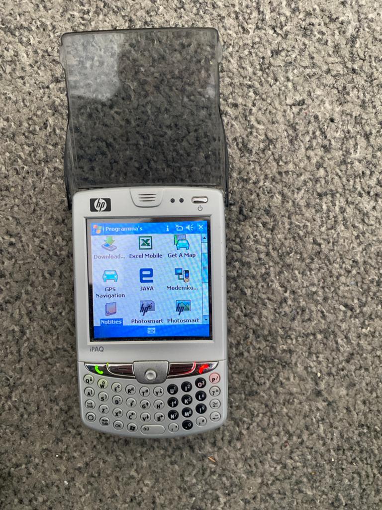 HP iPAQ PDA met Windows Mobile en accessoires, Telecommunicatie, Pda's, Gebruikt, Windows Mobile, Overige merken, Gps-ontvanger