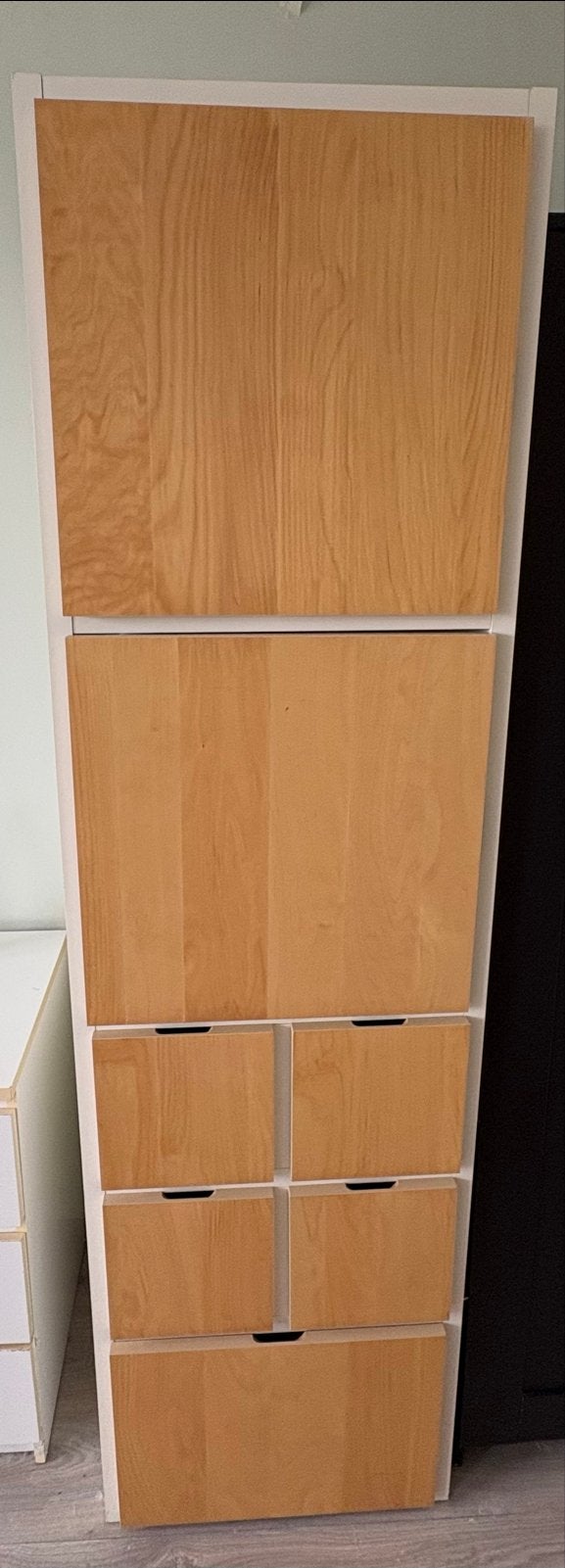 Houten ladekast met 6 laden - Gebruikt, Ophalen, Gebruikt, 5 laden of meer, 50 tot 100 cm