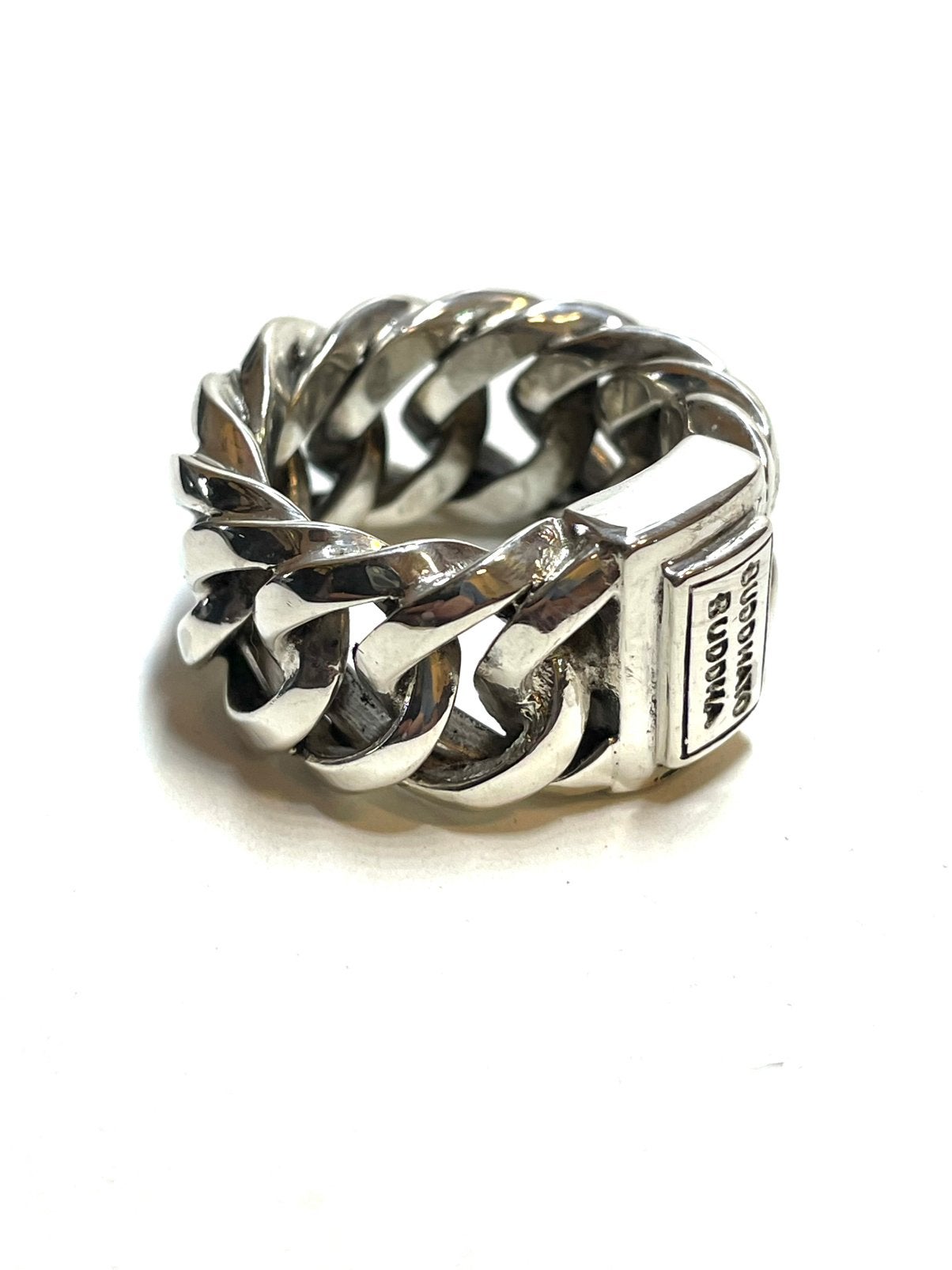 925 zilveren Buddha to Buddha Chain ring, Gebruikt, -, 19 tot 20, -