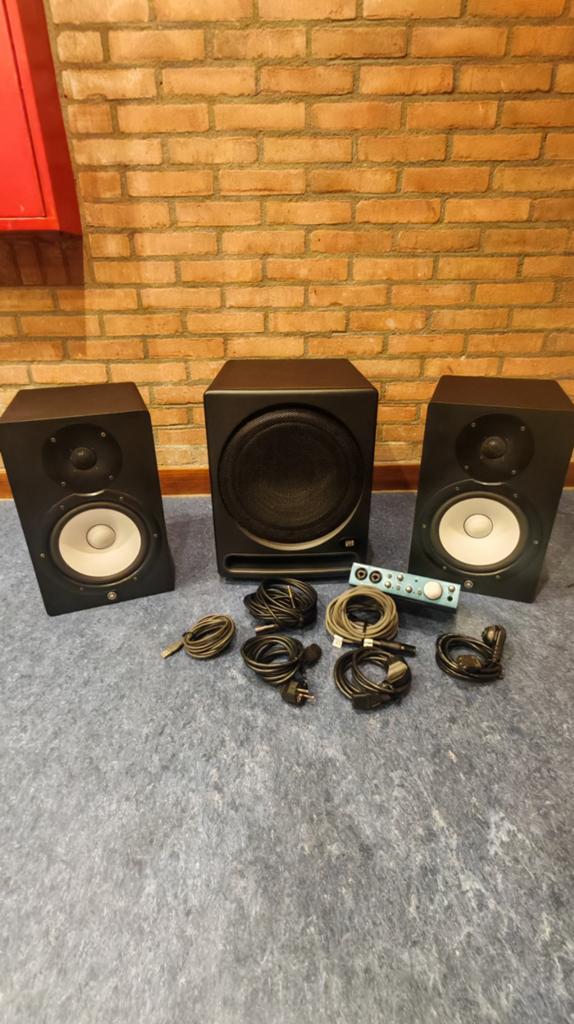 Yamaha hs8, presonus temblor t10, presonus audiobox itwo, Audio, Tv en Foto, Luidsprekers, Ophalen, 120 watt of meer, Overige merken