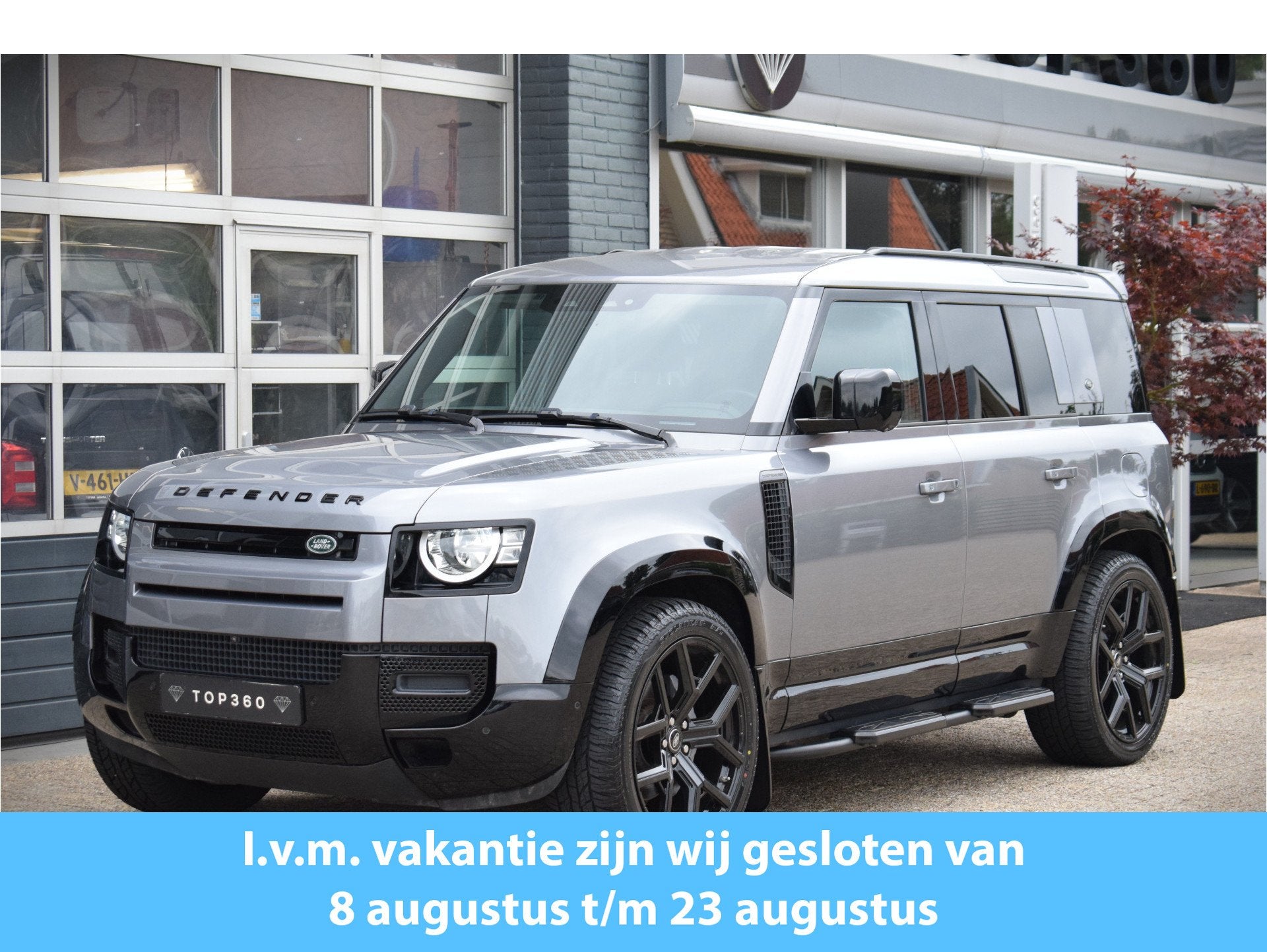 Land Rover Defender 110 2.0 P400e 110 S X-dynamic uitvoering, Auto's, Land Rover, Automaat, Stof, Gebruikt, Zwart