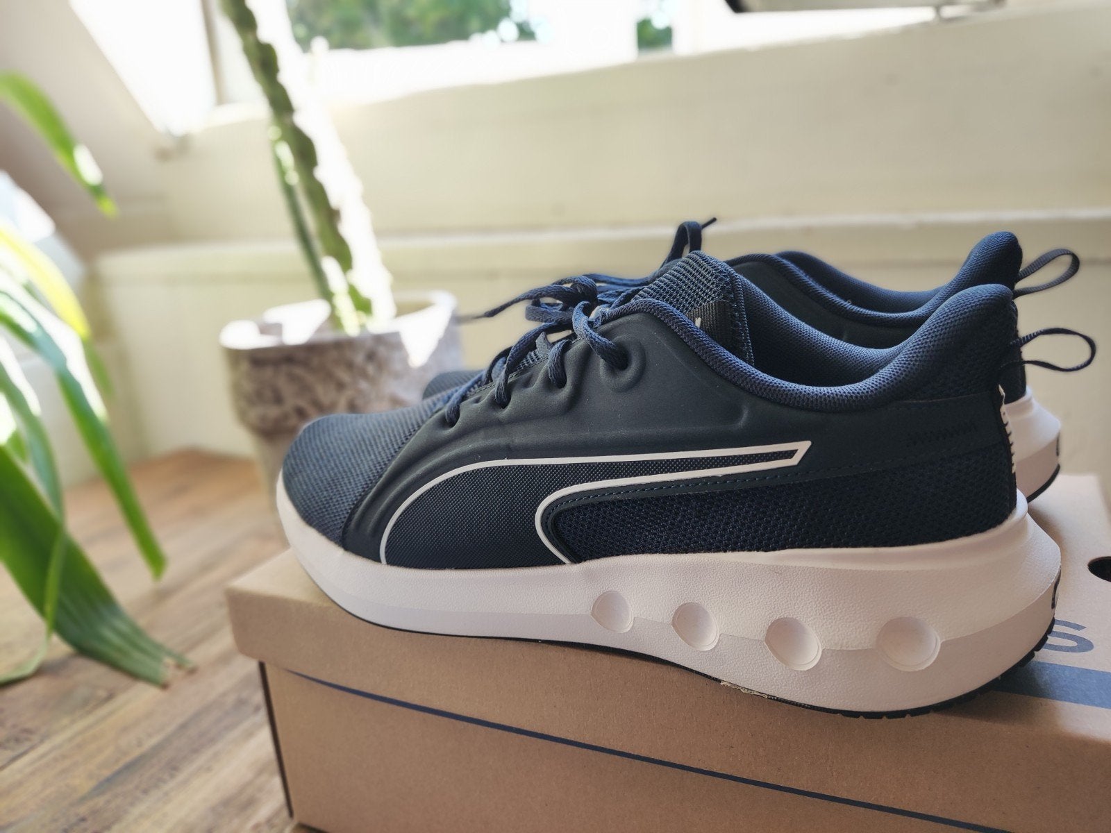 Puma Softride sneakers maat 45 - Zo goed als nieuw, Puma, Blauw, Ophalen of Verzenden, Sneakers of Gympen