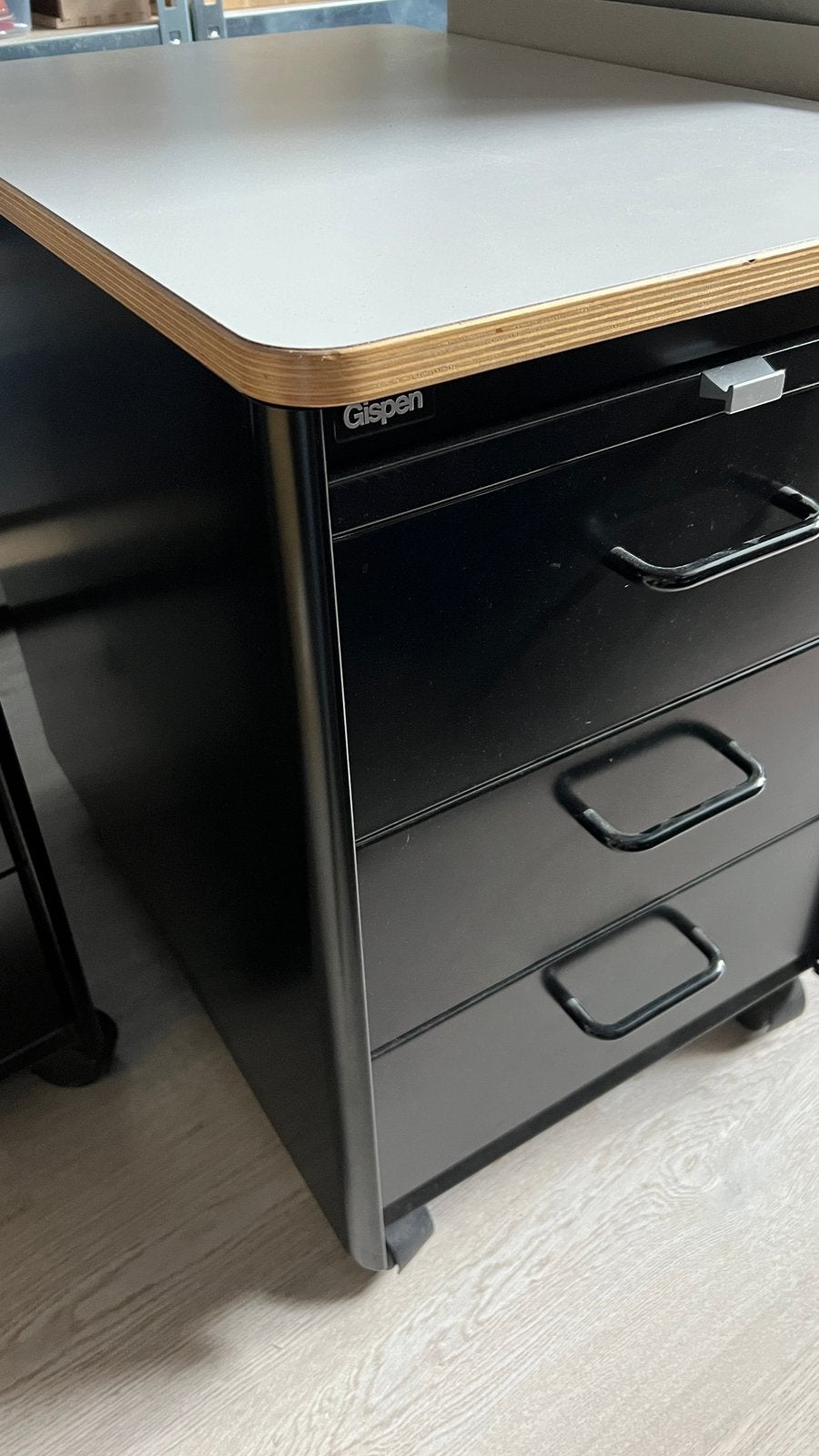 2x Gispen ladeblok op wielen – industrieel design, Ophalen, Gebruikt