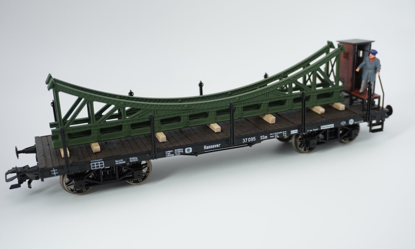 K.P.E.V. brugdeel als laadgoed | 1:87 / H0, Overige merken, Gelijkstroom of Wisselstroom, Brug, Tunnel of Gebouw, Ophalen of Verzenden