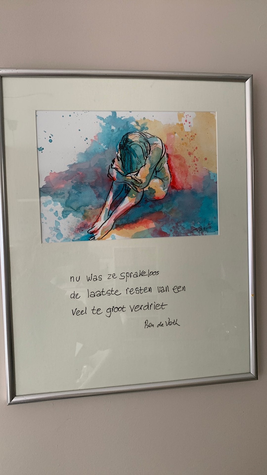 Origineel kunstwerk Simone Stawicki - Haiku 25, Antiek en Kunst, Ophalen of Verzenden