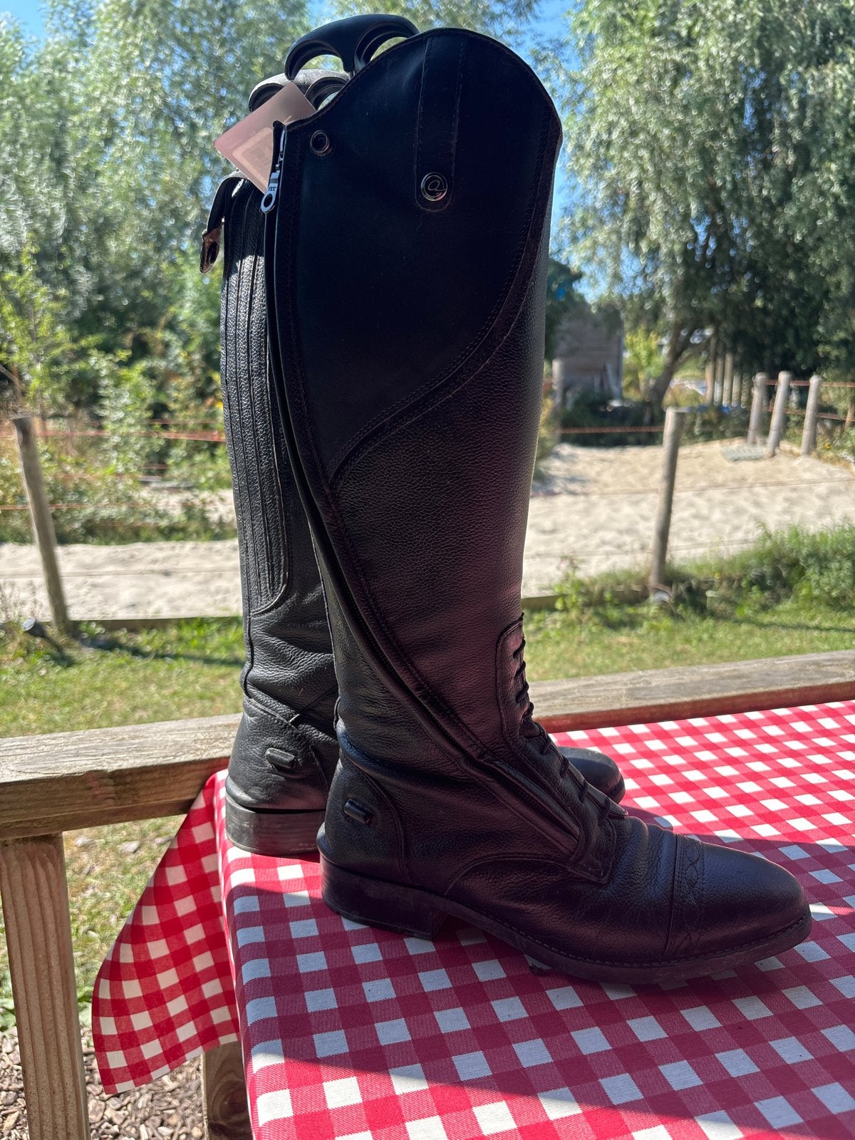 Paardrijlaarzen QHP Tamar zwart 38, Dieren en Toebehoren, Paardrijkleding, Ophalen of Verzenden, Gebruikt, Dressuur, Schoeisel