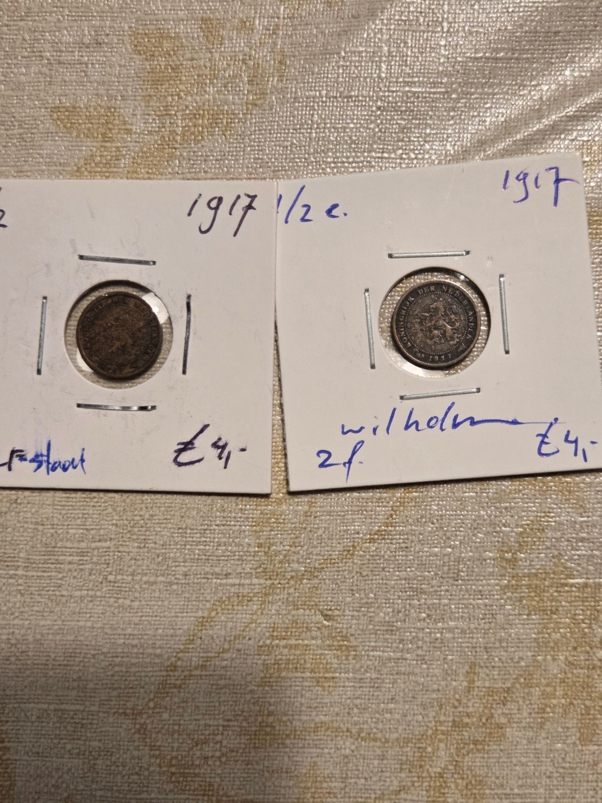 Nederland 1/2 Cent 1917 Koningin Wilhelmina, Ophalen of Verzenden, Koningin Wilhelmina, Overige waardes, Losse munt
