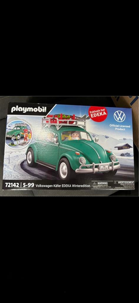 Playmobil Volkswagen vw Kever EDEKA Winteredition 72142, Kinderen en Baby's, Speelgoed | Playmobil, Nieuw, Complete set, Ophalen of Verzenden