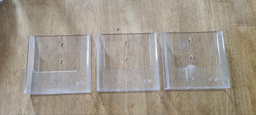 Folderhouder wand A5 - 3 stuks, Ophalen of Verzenden, Gebruikt