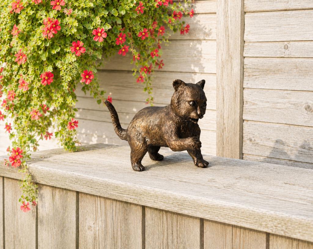 POES / KAT / BRONZEN BEELD / 10 cm hoog