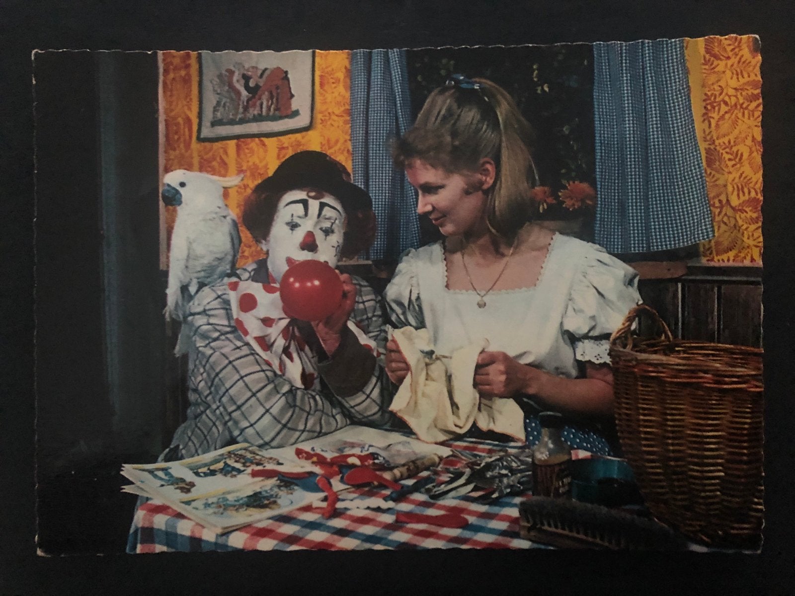 Vintage Ansichtkaart: TV Serie Pipo de Clown (1968), Ophalen of Verzenden, 1960 tot 1980, Gelopen